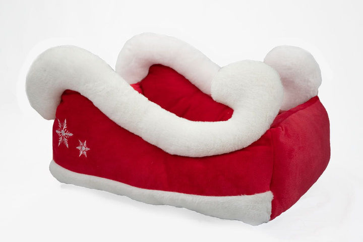 Catnets Festive Santa Sleigh Bed