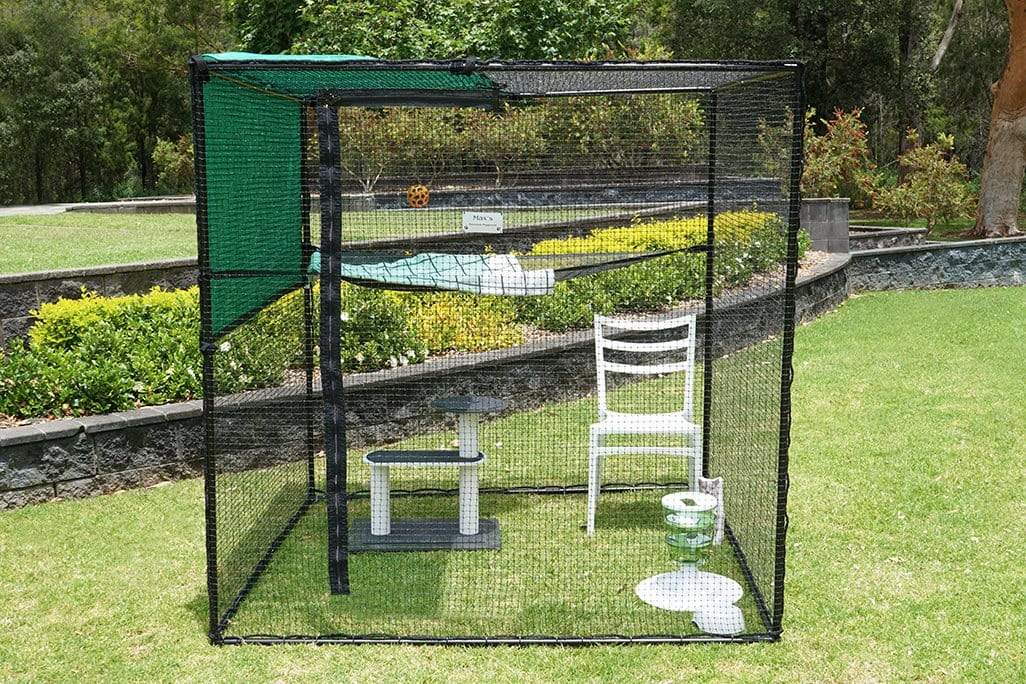 Catnets Classic Range Enclosures Single Size 1.8m Free-Standing Cat Enclosure