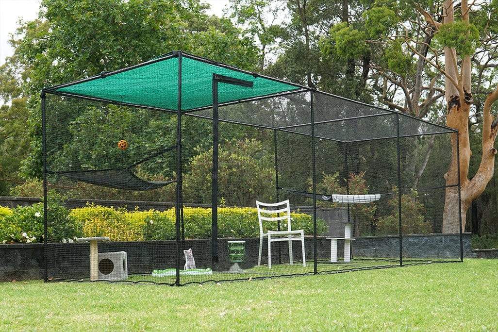 Catnets Classic Range Enclosures Triple Size 5.4m Free-Standing Cat Enclosure