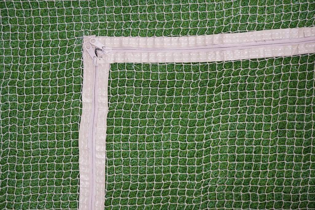 Catnets Complete Wall-Nets with Zip Complete Wall Net with F-Zipper (3.5m x 3.5m Netting) - Stone