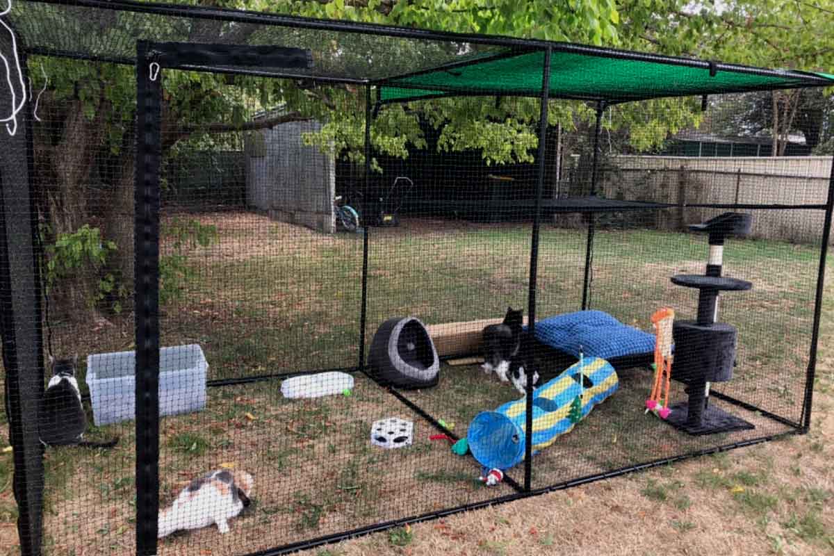 Double Size 3.6m Free-Standing Cat Enclosure