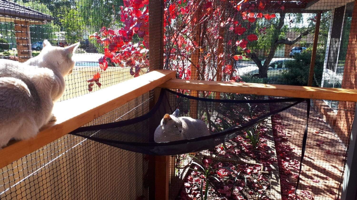 Catnets OUTDOOR CAT ACCESSORIES Corner Hammock Kit