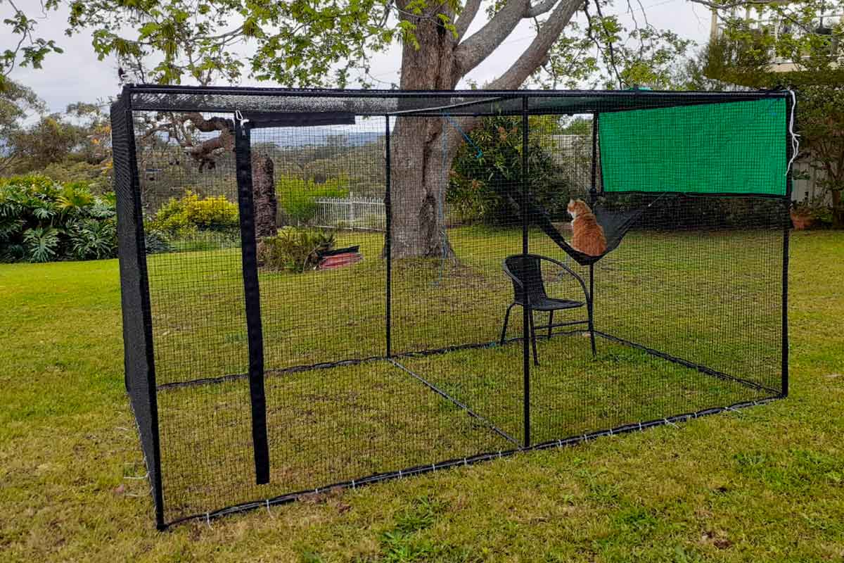 Double Size 3.6m Free-Standing Cat Enclosure