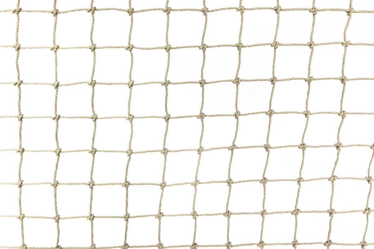 Cat Netting with Reinforced Edging 7.5m x 1.8m - Stone
