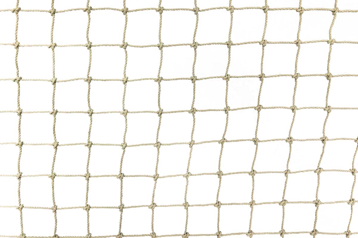 Cat Netting with Reinforced Edging 10m x 3m - Stone