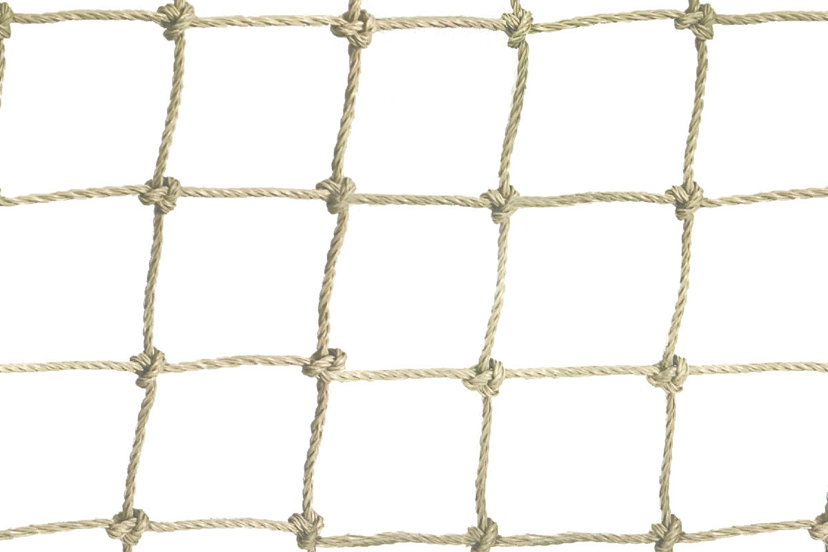 Cat Netting with Reinforced Edging 10m x 3m - Stone